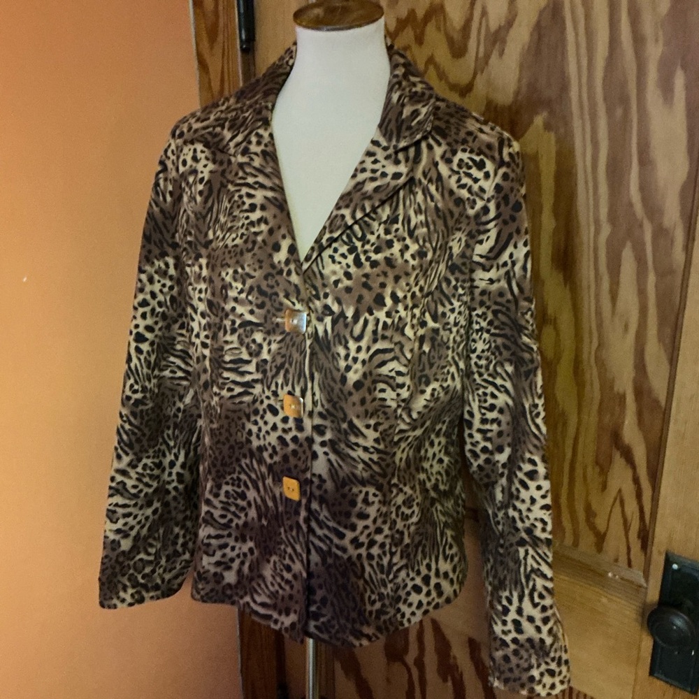 Joan Rivers Animal Print Jacket - Picture 7 of 14